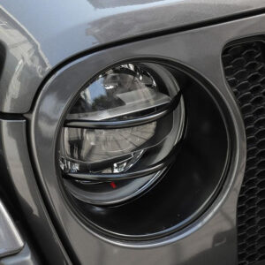 Front Head Lamp Covers for Jeep Wrangler JL 2018+/Jeep Gladiator JT 2018+ - Image 3