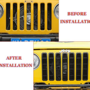 Front Race Grille With Insect Nets Covers for Jeep Wrangler TJ 1997-2006 - Image 2