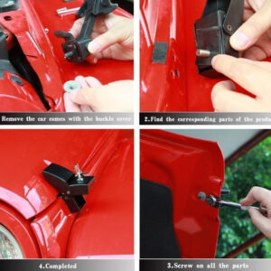 Hood Locks With Key  for Jeep Wrangler JK 2007+ - Image 5