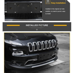 Front License Plate Holder for Jeep Cherokee 2014-2018 - Image 5