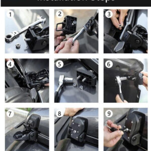 Hood Locks With Key  for Jeep Wrangler JL 2018+ - Image 6