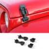 Hood Lock Covers for Jeep Wrangler JK JL 2007-2018